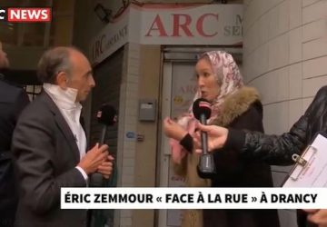 Eric Zemmour face à une femme musulmane portant le voile