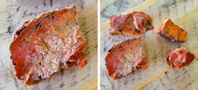 DOUBLE cailloux rouge