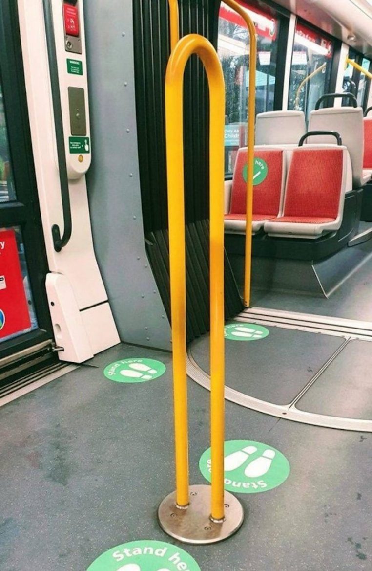DOUBLE rampe jaune bus