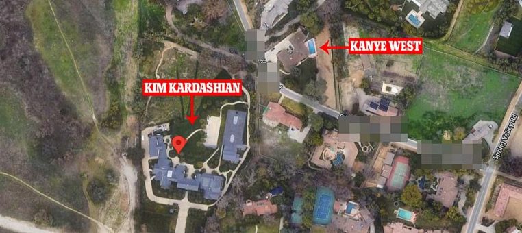 KANYE WEST : il achète une maison juste en face de son ex Kim Kardashian a plus de 4,5 millions de Dollars !!!