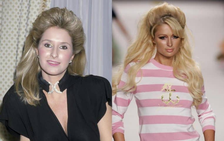 Kathy Hilton et Paris Hilton enfants