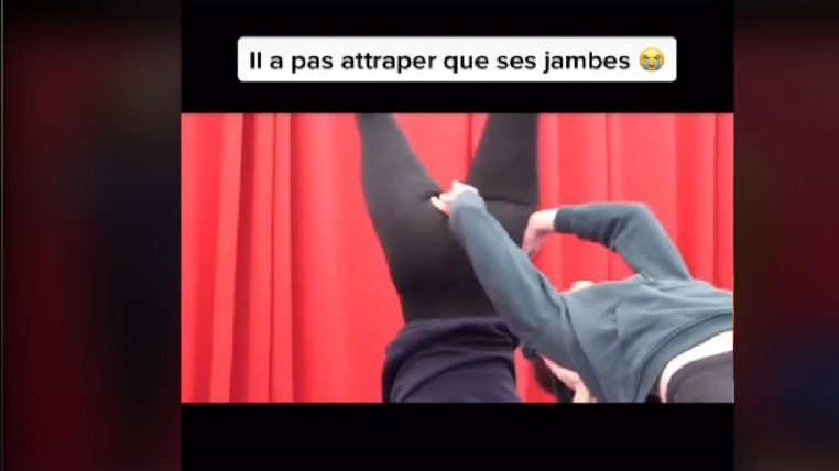 Pendant une figure, il attrape autre chose que les jambes de Juju Fitcats (vidéo)