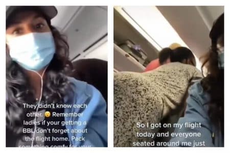 Des femmes n'arrivent pas à s'asseoir dans l'avion à cause d'une opération des fesses