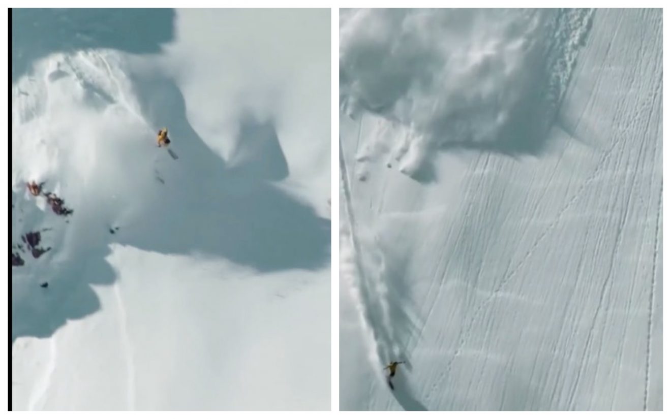 Impressionnant Sous une avalanche, il réalise un backflip parfait (vidéo)
