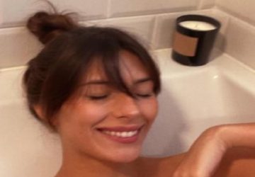 Camille Cerf nue dans son bain ! Elle affole les internautes ! (Photo)