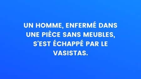 Homme enferme énigme