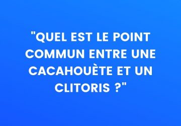 Point commun entre une cacahouète et un clitoris