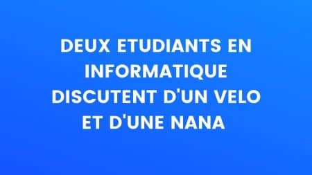 blague velo nana