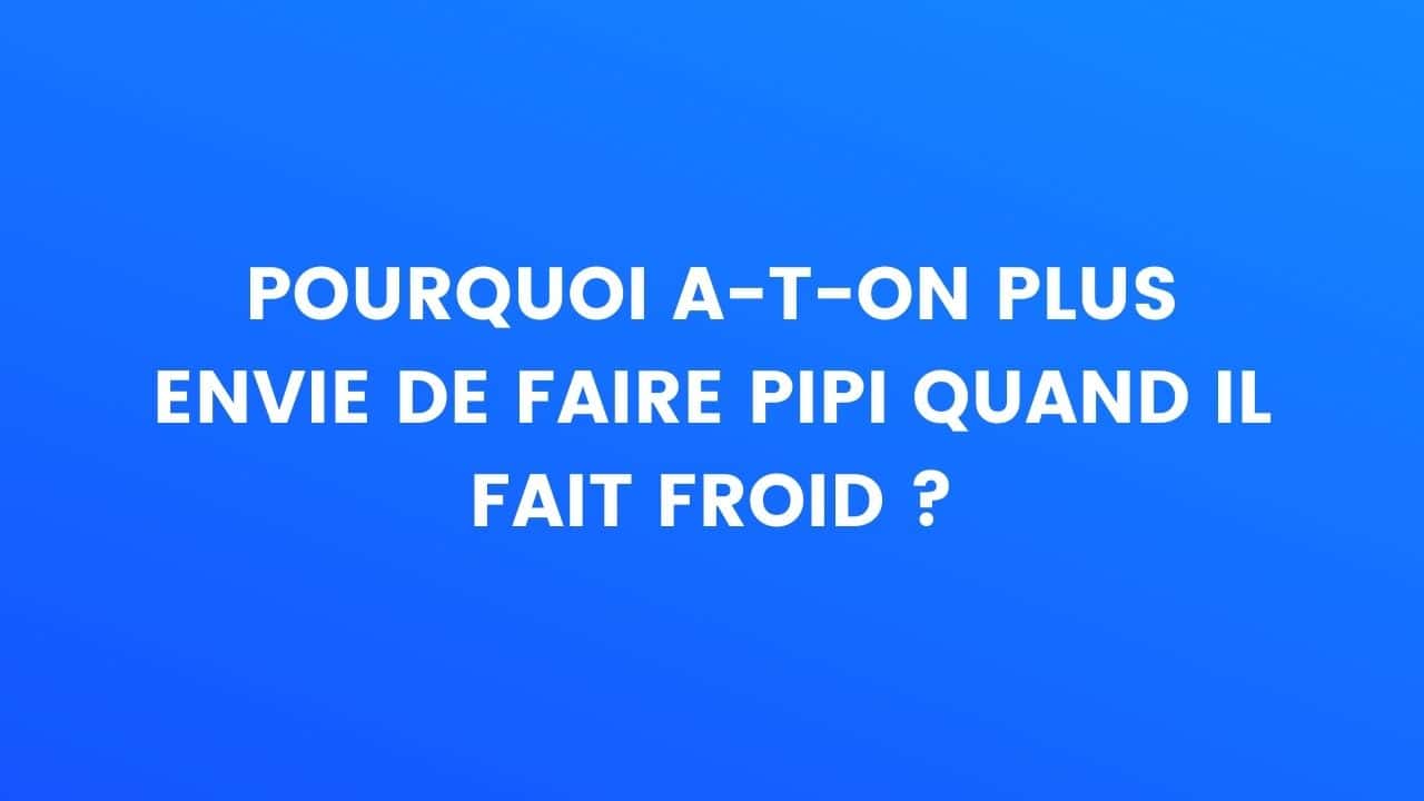le saviez vous pipi