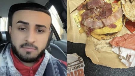 un musulman vomit après avoir mangé du bacon