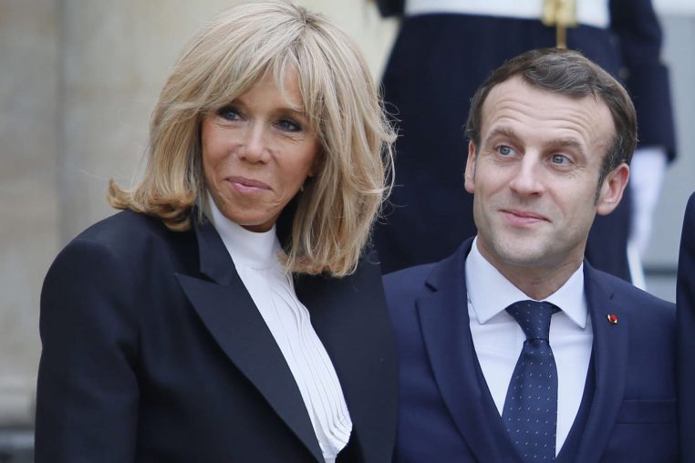 Brigitte et Emmanuel Macron photo intime
