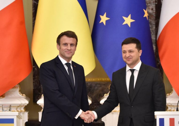 Emmanuel Macron et le président Ukrainien