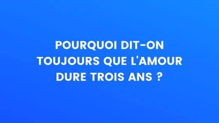 trois ans