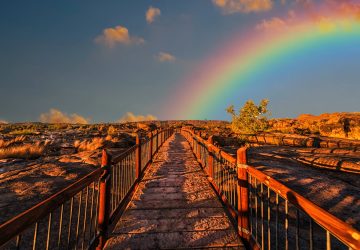 Arc en ciel jour chanceux