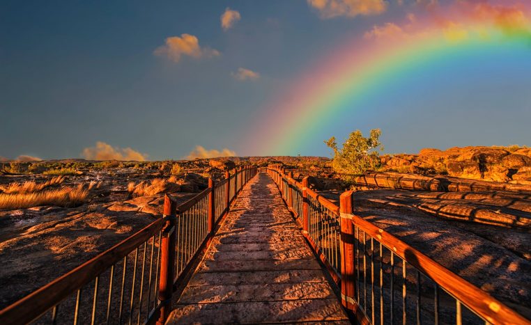 Arc en ciel jour chanceux