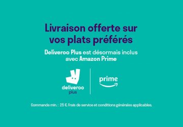 Bon plan Amazon Prime : Bénéficiez d'un abonnement d'un an à Deliveroo Plus !