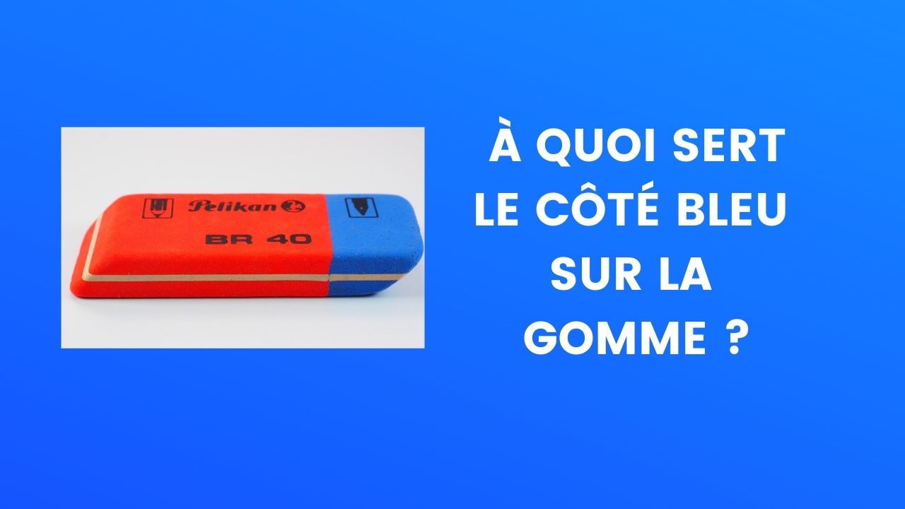 Gomme Bleu Rouge Maped