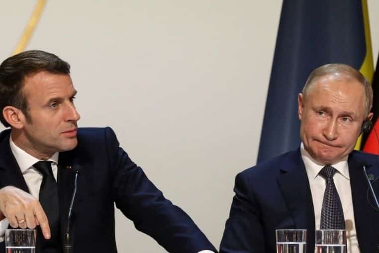 emmanuel macron et vladimir poutine discussion ukraine