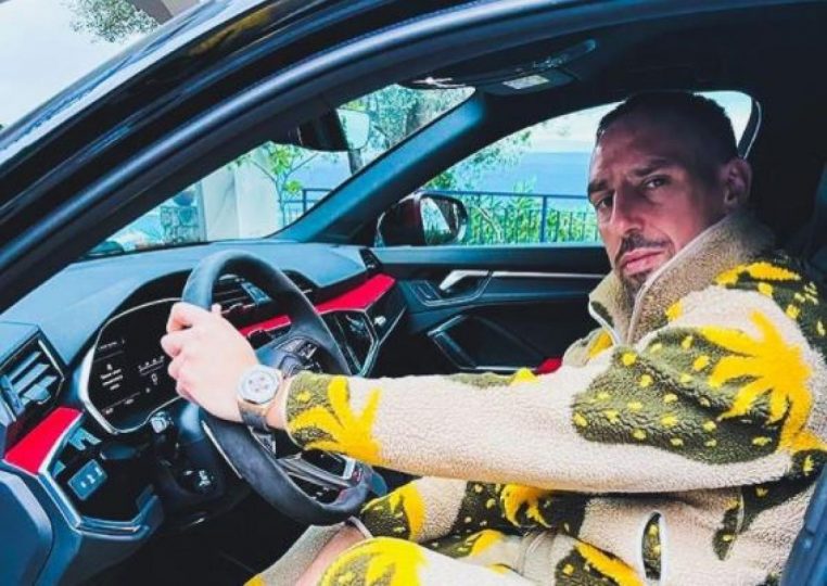 Franck Ribéry victime d'un accident de voiture