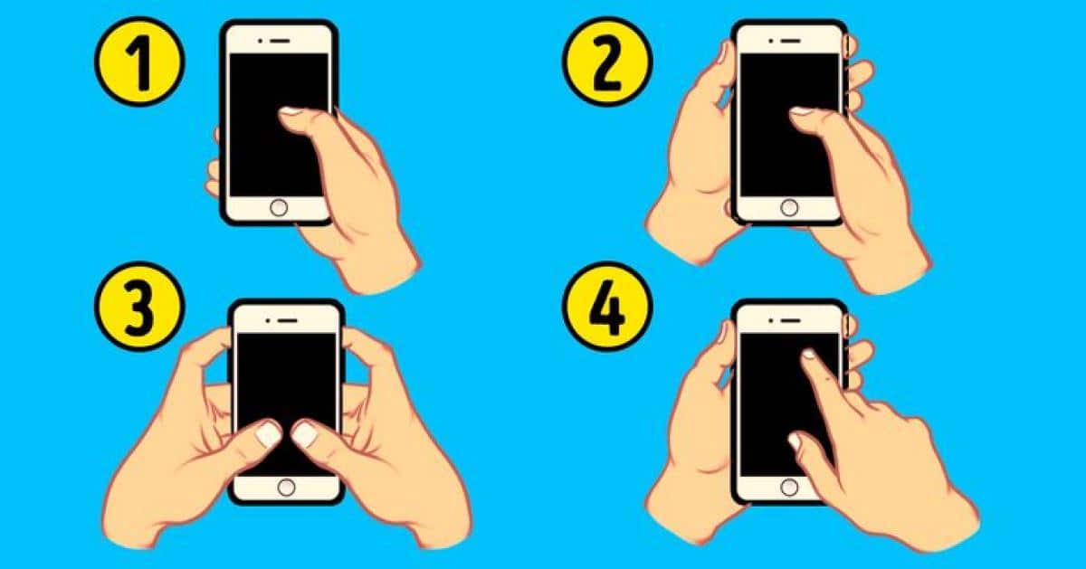 Test de personnalité : la manière de tenir votre téléphone portable