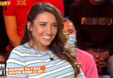 Photo : Delphine Wespiser savoure un tendre moment dans les bras de son compagnon Roger