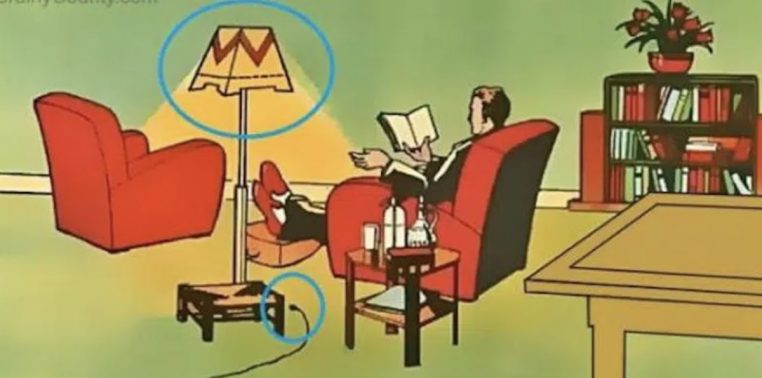 Solution défi visuel lampe allumée