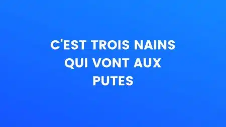 Trois nains qui vont aux putes