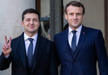 Volomydyr Zelensky et Macron ami de l'Ukraine