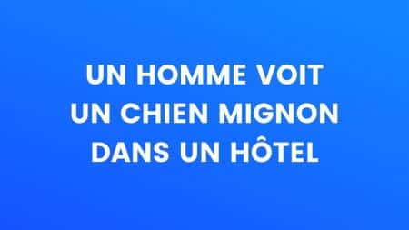 un homme et un chien mignon