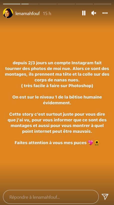 lena situations instagam coup gueule story