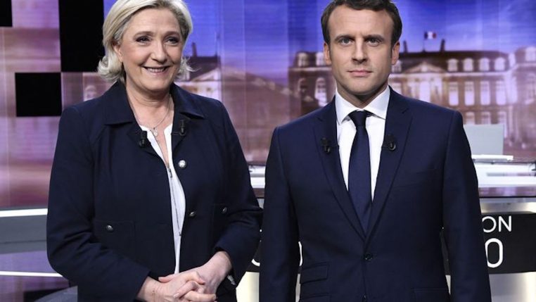 marine le pen emmanuel macron ecart ressert