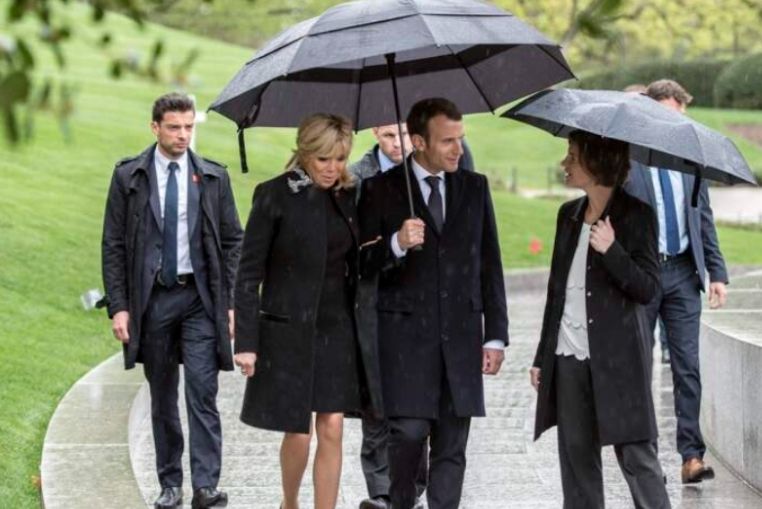 parapluies garde du corps macron