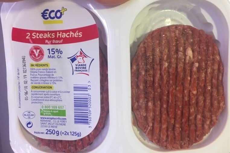 steaks hachés leclerc rappel produit eco+