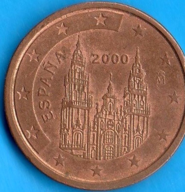 spain 1 euro cent 2000