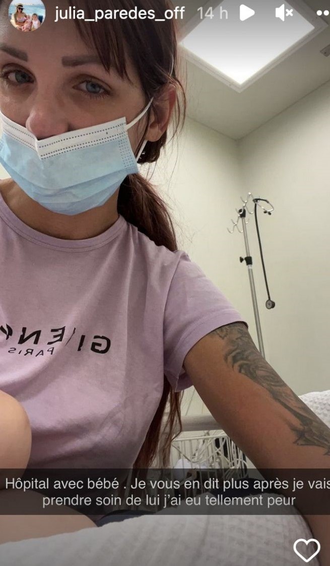Julia Paredes à l'hôpital. 