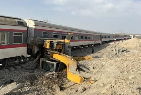 Train qui deraille Iran