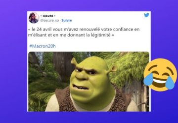 Tweets macron allocution