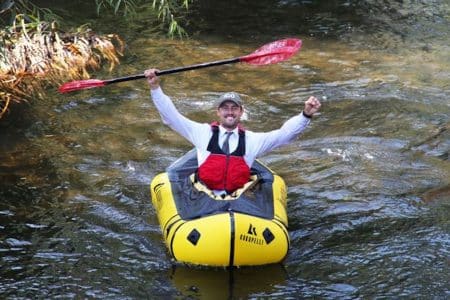 homme kayak