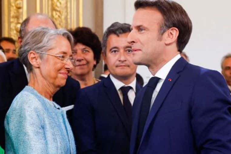 popularité elisabeth borne emmanuel macron