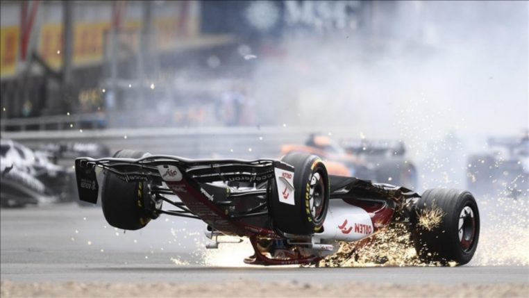 F1 formule 1 angleterre grand prix crash