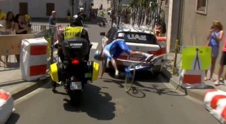 chute tour de france