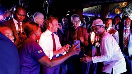 yannick noah emmanuel macron danse endiablee