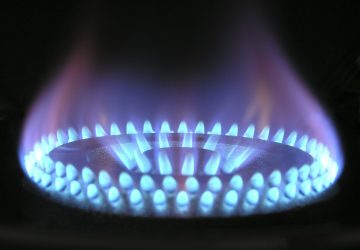 feu sur la gazinière