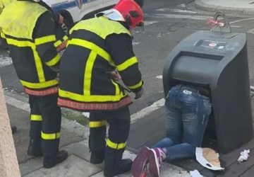perpignan poubelle jeune homme