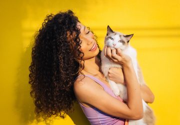 Chat avec une femme