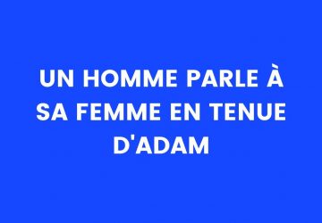 blague tenue adam