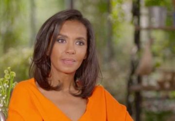 karine le marchand embrasse agriculteur bouche