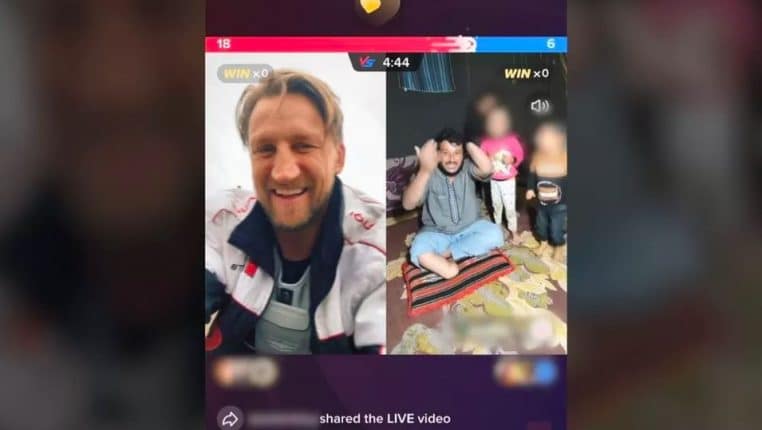 TikTok live famille syrienne