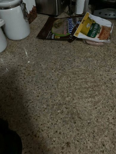 photo wrap sur un plan de travail