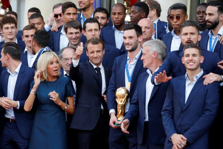 Emmanuel Macron équipe de France football coupe du Monde